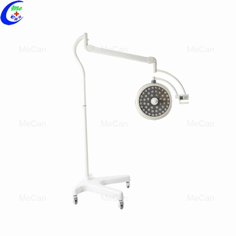 Operating Room Round Floor Type Mobile LED Surgical Lamp