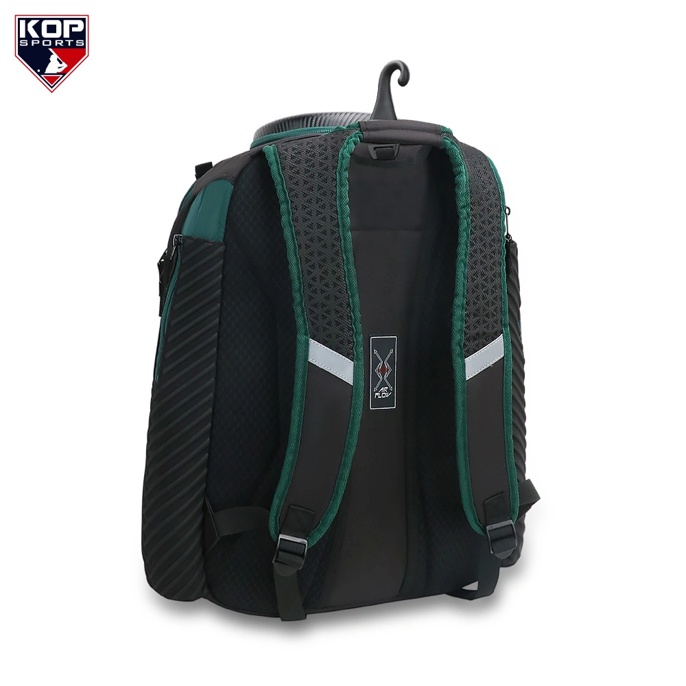 Schwarz-Grüner Baseball-Rucksack