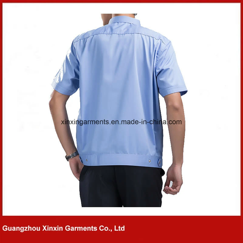 OEM Summer Blue Security Guard Uniform Military Police Uniform Work Wear Factory (W535)