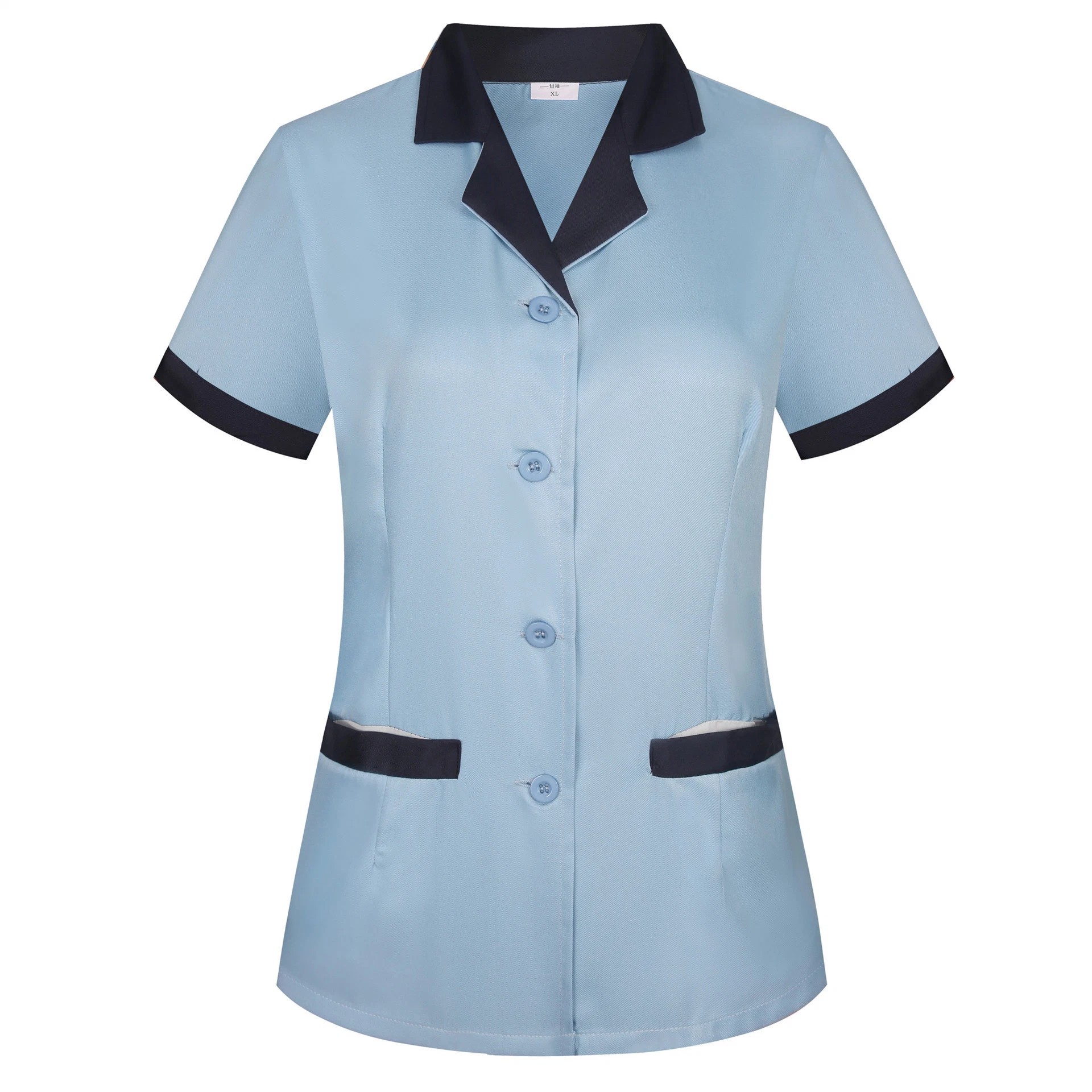 Quick Dry Breathable Soft Worker Clothing for Women Men Cleaning Waiter Uniform