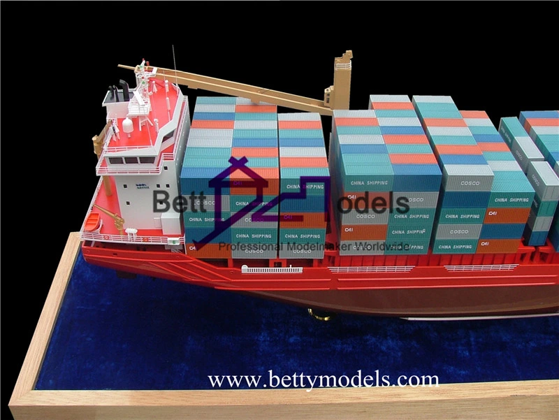 Cargo Ship Scale Model Making Customized 3D Physical Vessel Boat Model Maker