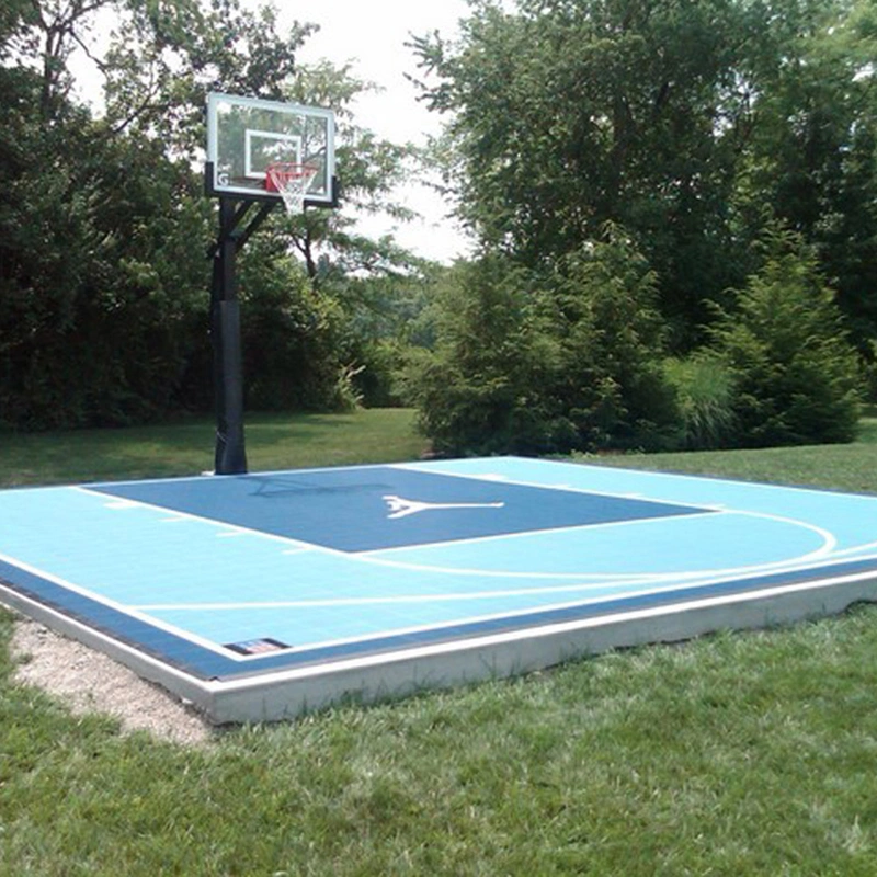 Customer Sport Court PP Portable Basketball Sport Court Material Plastic Tiles Temporary Basketball Flooring Outdoor