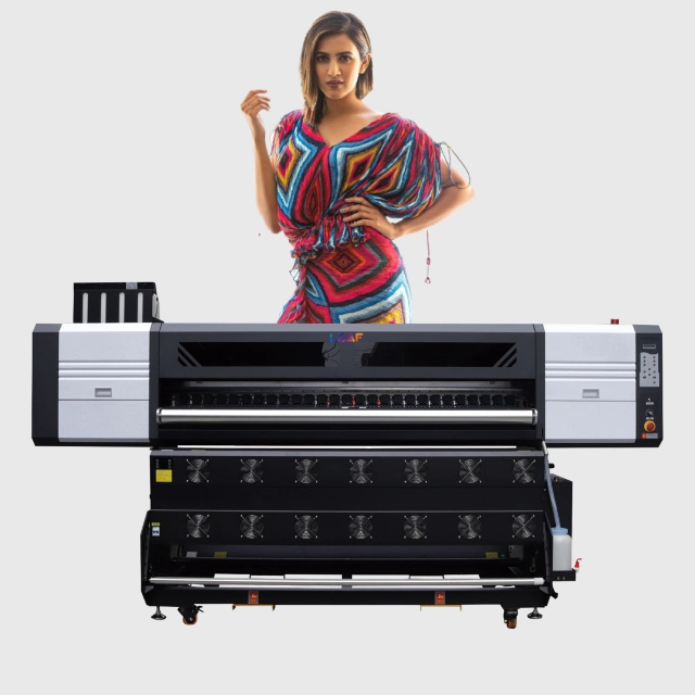 Leaf High Capacity Ink Cartridge 1.9m Large Format Sublimation I3200 8 Head Sublimation Printer for Shirt Eco-Solvent Printer Inkjet