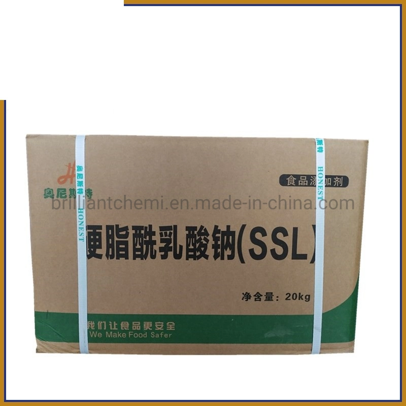 High Purity Food Grade E472e Sodium Stearoyl Lactylate (SSL) 99% Powder