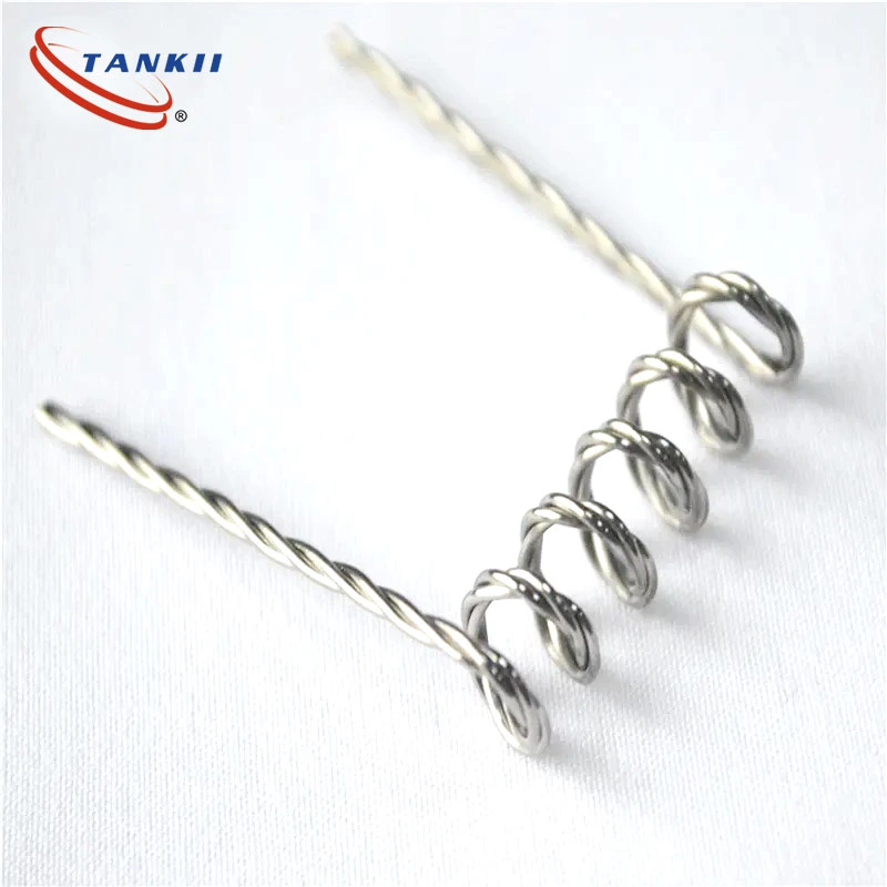 Tankii Customized straight leg tungsten wire in various shapes / tungsten twisted heater