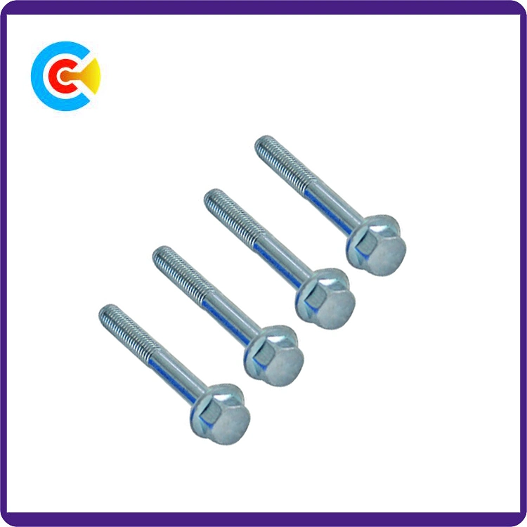 DIN/ANSI/BS/JIS Carbon-Steel/Stainless-Steel Hexagonal Head Flange Rod Lengthened Furniture Plated Screws