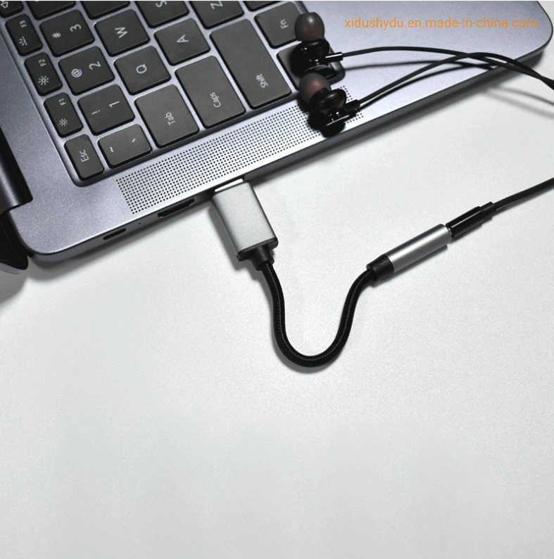 Auricular USB tipo a a audio 3,5mm cable auxiliar USB
