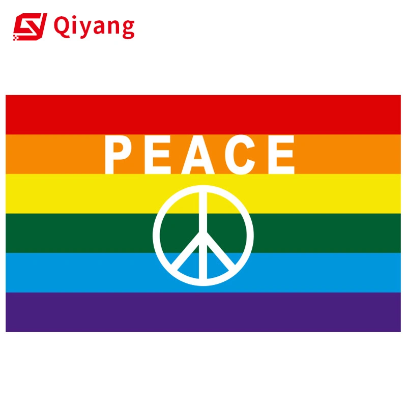 90X150cm Wholesale/Supplier Good Quality Full Color Printed Custom Printing Transgender Pride Rainbow Flags