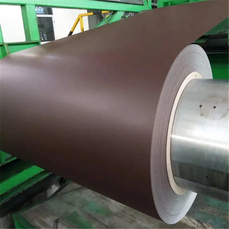 Red Black Wrinkle Matte Grain Precoated Color Coated Zincalum Prepainted Matt Steel Coil