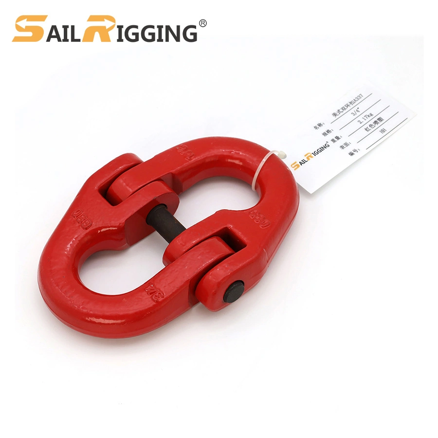 High Tensile G80 Alloy Steel Forged Connecting Link for Lifting Chain Slings Hammerlock Type A337