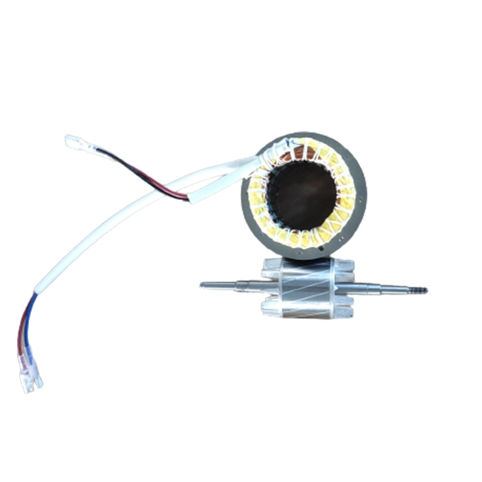 Induction Motor Parts Rotor and Stator with Wiring Winding Ready to Assemble