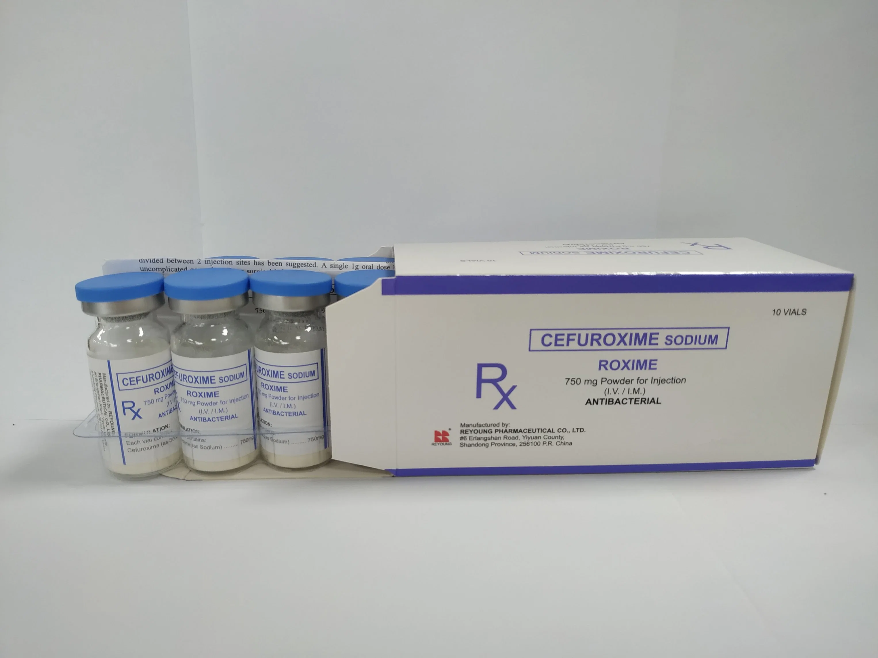 Céfuroxime pour Injection de produits pharmaceutiques 750mg avec certificat GMP