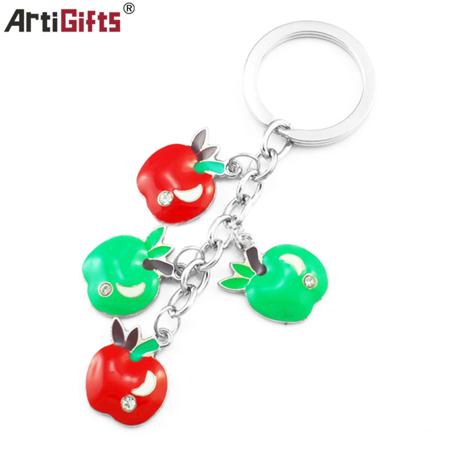 Custom Apple Shaped Key Chain as Promotion Gift