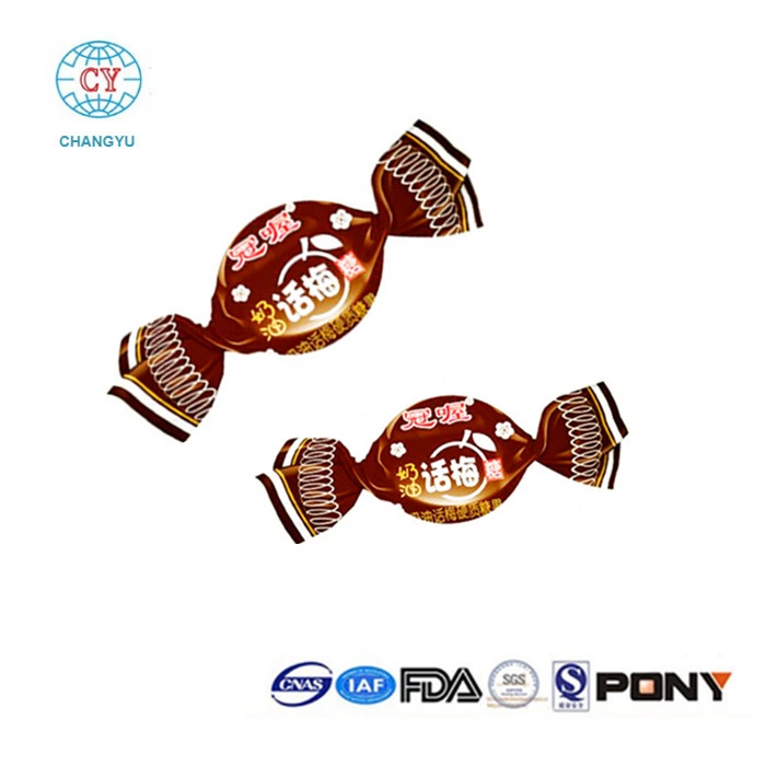 Film PET Twist métallisé pour emballage de friandises/café/emballage d'emballage de chocolat