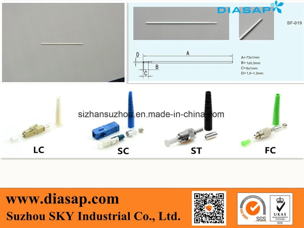 Disposables Industrial Cleanroom St/Sc Fiber Optic Cotton Swabs for HDD Cleaning