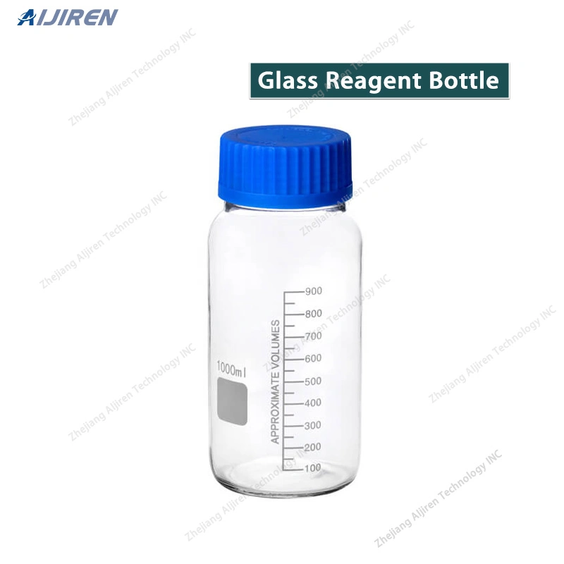 Lab Round Wide-Mouth Media Storage Glass Reagent Bottles with GLS80 Screw Cap