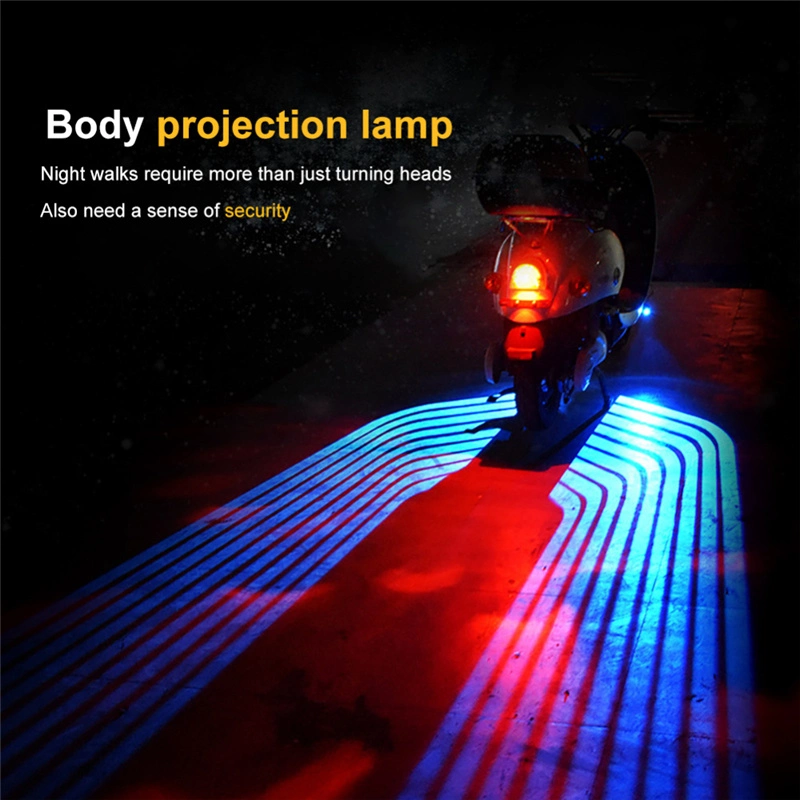 Universal 12V Motorcycle Logo LED Welcome Ghost Projector Laser Light LED Angel Wing Light