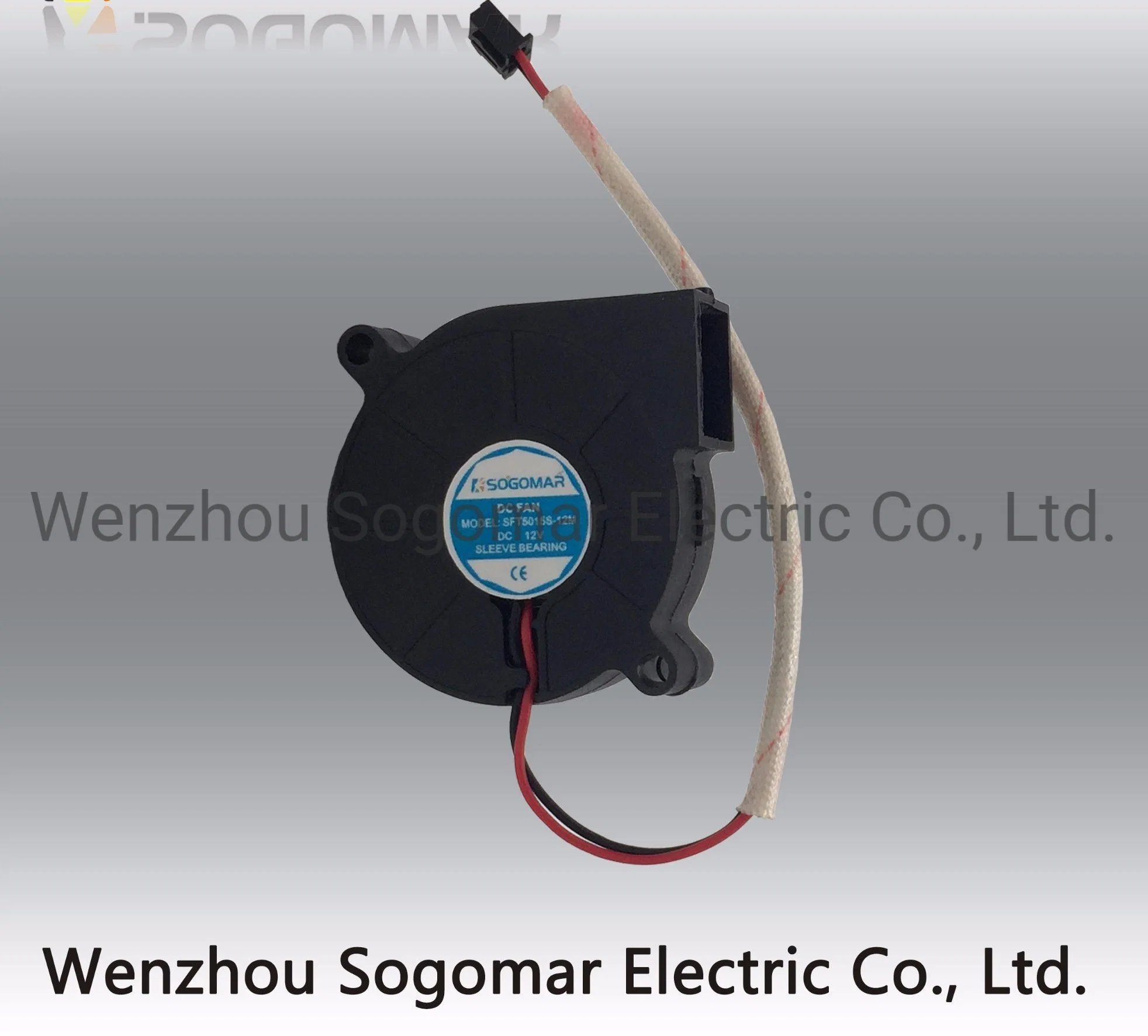 2-Pin Connector Leadwire 50X50X15mm DC Ventilating Fan for Refrigerate