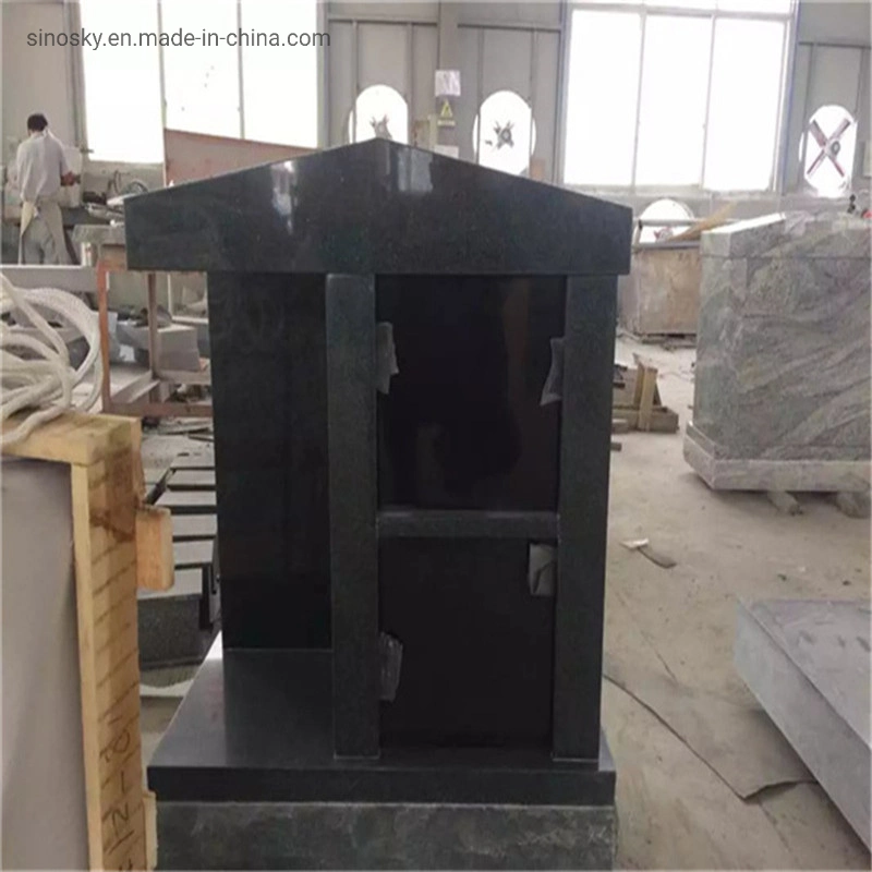 Memorial Grave Granite China Black Granits Monuments Wholesale