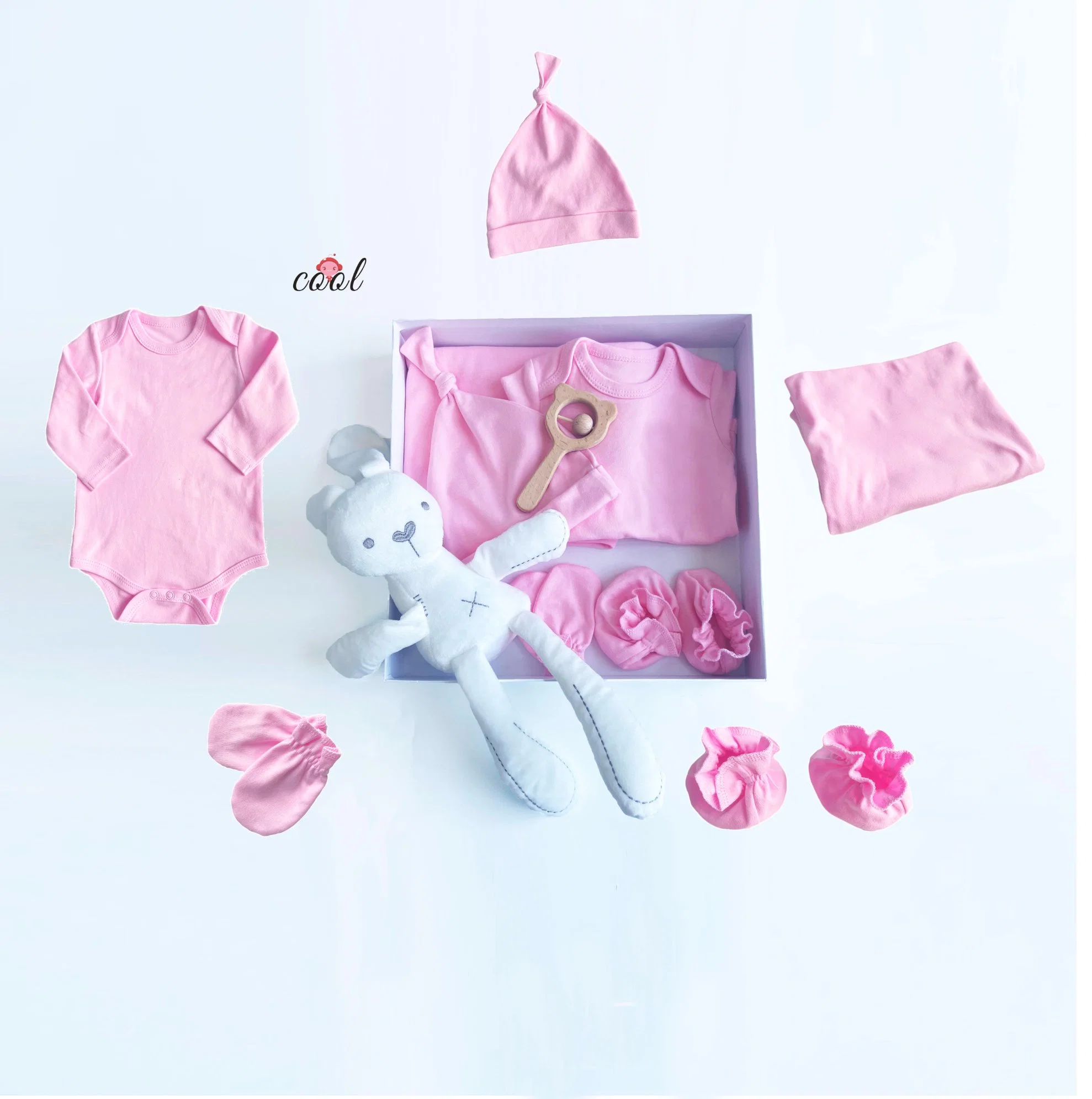 New Born Baby Combed Cotton Clothes 7PCS/Set Longs Sleeve Pajamas Underwear Suit Newborn Baby Gift Set