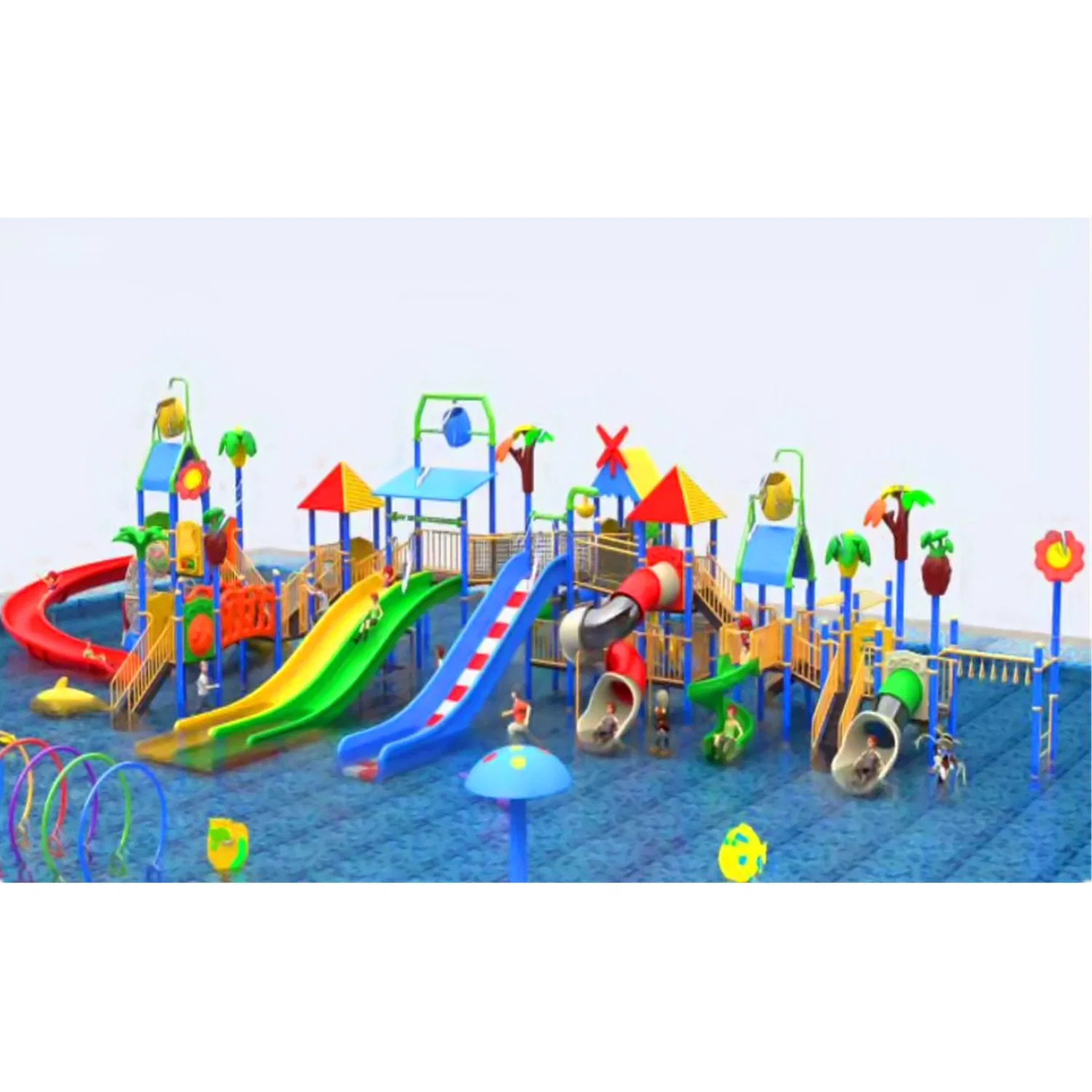 Outdoor Kinder Wasserpark Sport Freizeitausrüstung Fiberglass Slide 39m