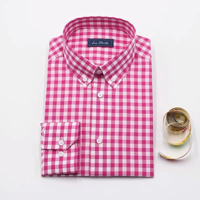 Cotton Round Neck Customized Cheap Custom Dress Bespoke Men Business Shirts Shirt