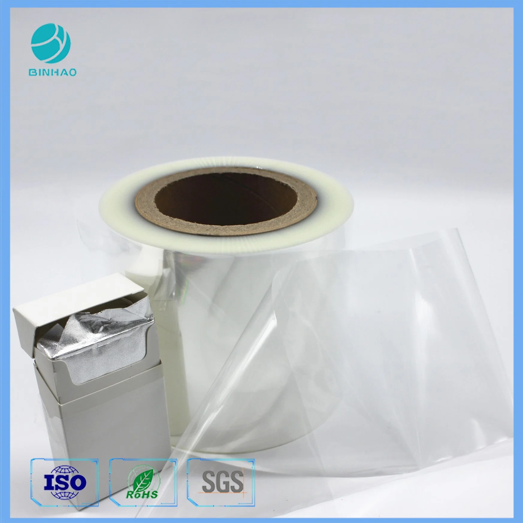 120mm BOPP Shrink Plastic Packaging Film for Cigarette Box Wrapping