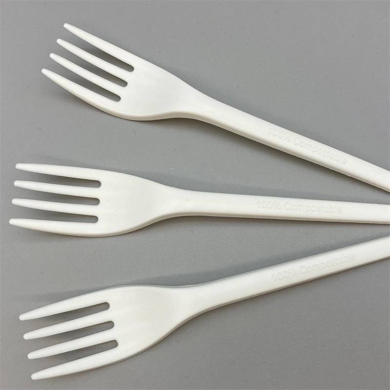 Disposable Utensils Kitchenware 6.5" Biodegradable Cpla Cutlery Set