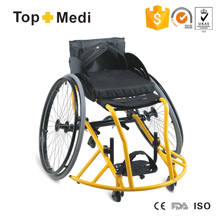 Customized Sports Topmedi Wheel Chair Wheelchairs Lightweight Leisure Wheelchair with Cheap Price