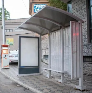 Professional Outdoor Furniture Bus Stop Shelter Design