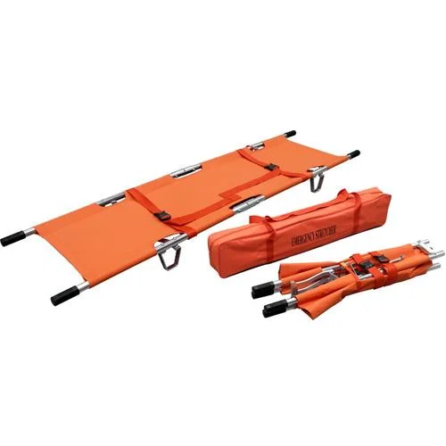 Steel Medical Ambulance Fireproofing Waterproof Foldable Emergency Stretcher