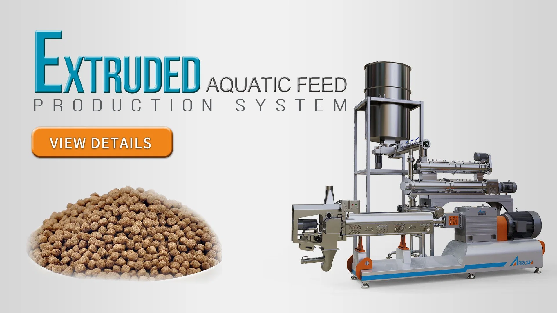 Complete Floating Fish Feed Making Machine Production Line Mixer 300 to 400kg Per Hour Floating Fish Feed Plant