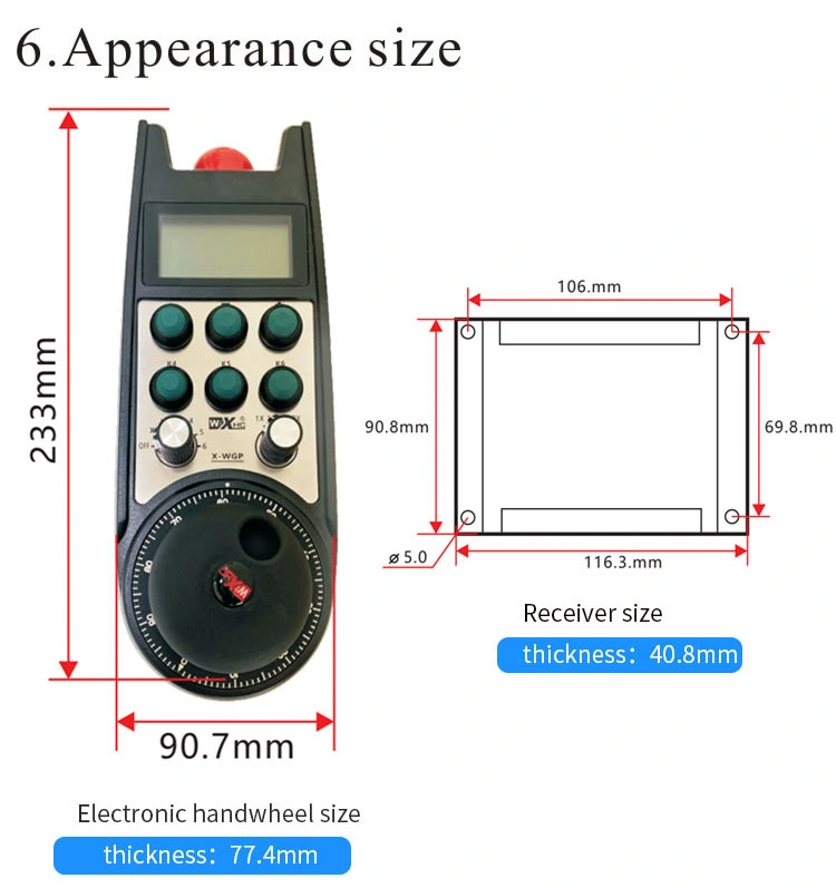 Siemens PLC Wireless CNC Remote Control Handwheel