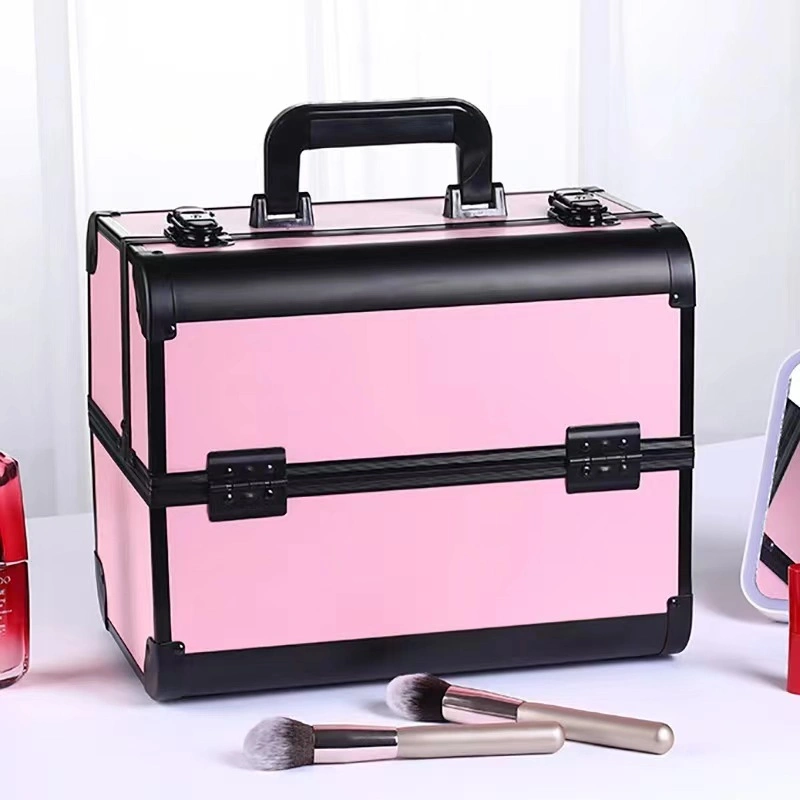 Portable Professional Cosmetic Bag Suitcases for Cosmetics Large Capacity Women Travel Makeup Bags Box Manicure Cosmetology Case