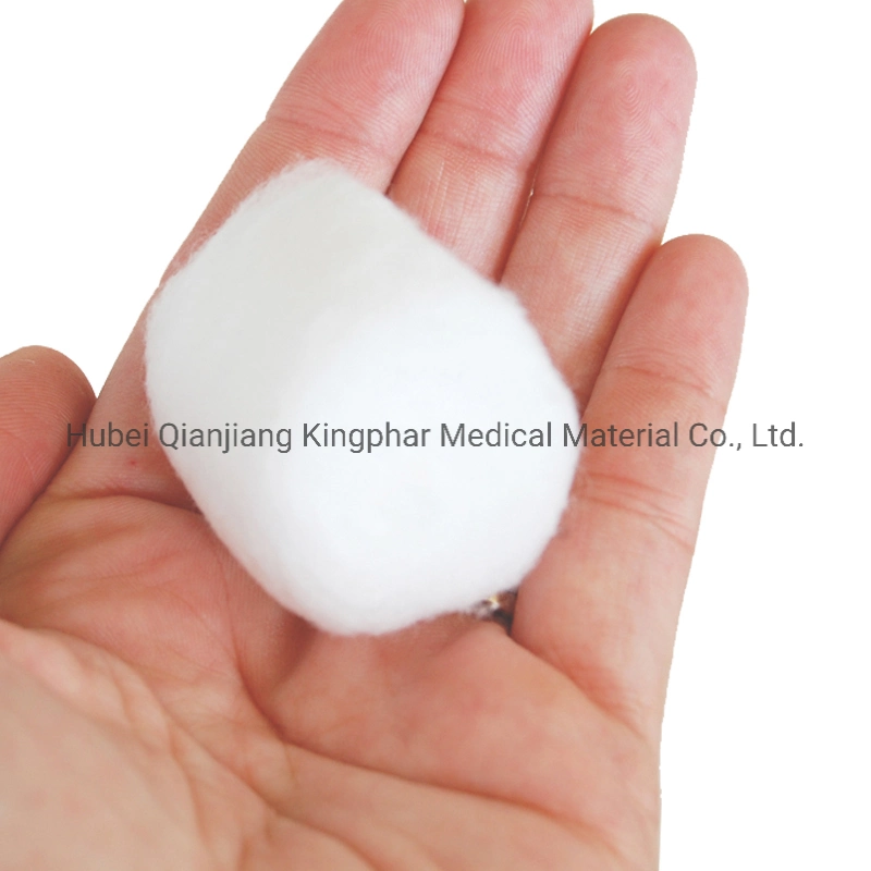 Medical Absorbent Sterilized Cotton Ball with OEM Printing and Package