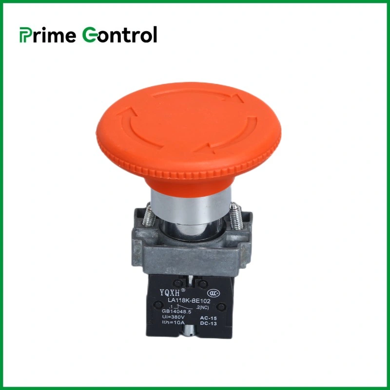 Mushroom Metal Type Pushbutton Switch (LA118KBM6)