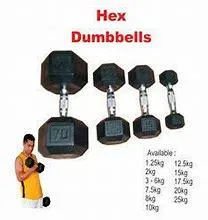 Cheap Cast Iron Hex Dumbbels 10kg Rubber Dumbbell Set for Sale