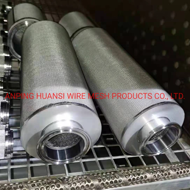 Stainless Steel Sintered Mesh Filter Cartridge for Hydraulic Oil Filtration