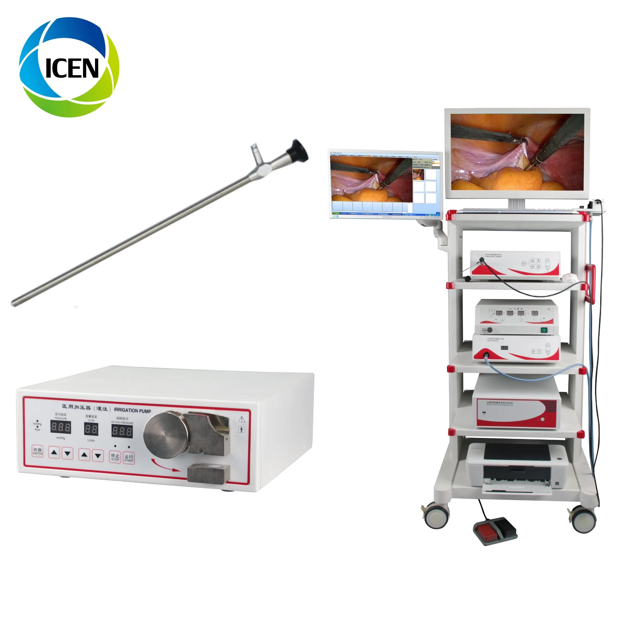 in-P003 Medical Instrument Surgical Rigid Endoscope Laparoscopy Tower Portable Laparoscope