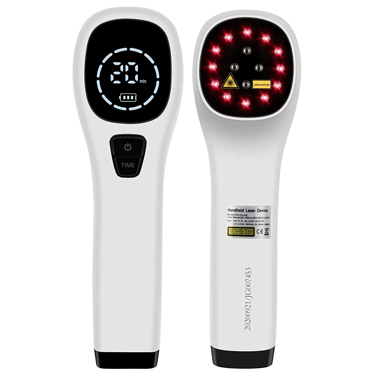 Appareil de luminothérapie rouge pour soulager la douleur, articulaires et musculaires analgésique, de la lumière infrarouge avec 650nm et 808nm (4x808Nm +12 X650Nm) Massage Laser