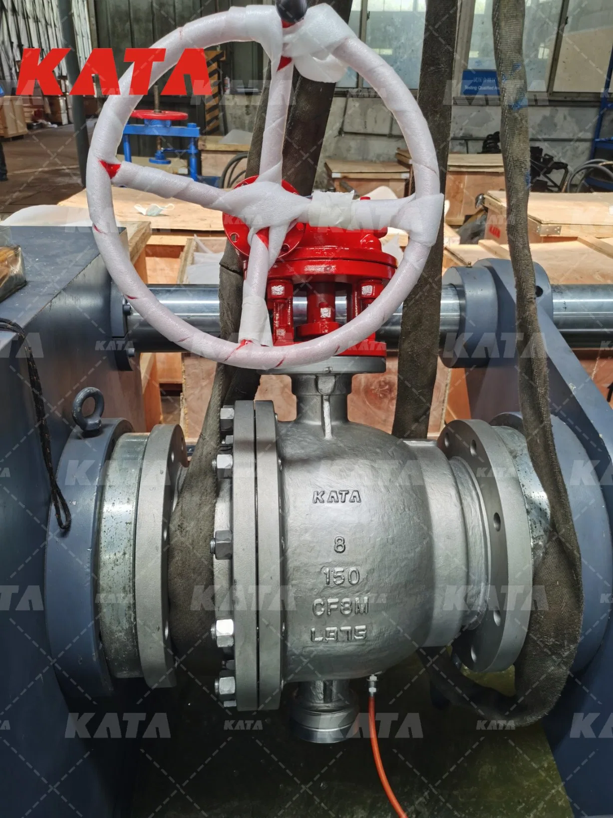 ASTM A216 API6d Trunnion Mounted Flanged Ball Valve Two Pieces 6inch 150lb