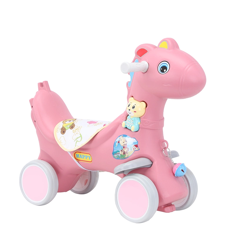 Kindergarten Children Indoor Toys Baby Walker Car Plastic Rocking Horse