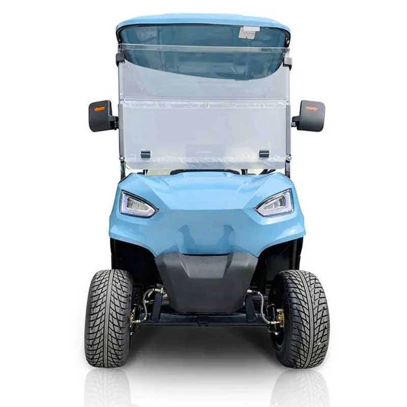 Venta en caliente Granja deportiva 4X2 5kw 60V 4 asientos 6 Seat Side by Side Electric Golf Cart off Road Electric Coche de golf con protector de parachoques/cepillo