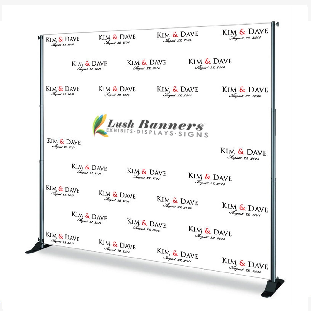 Adjustable Advertising Step and Repeat Banner Exhibition Display Stand