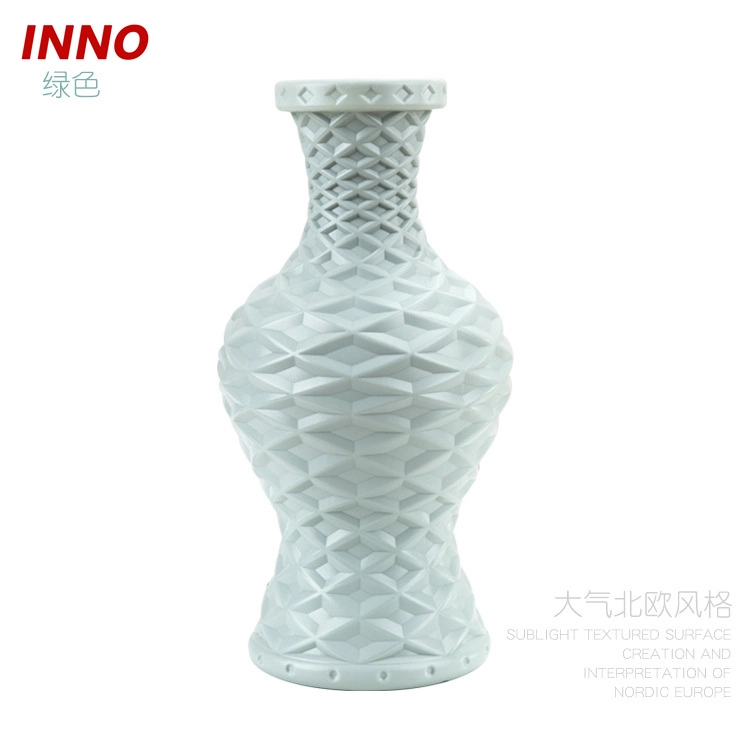 Inno-As013 Nordic Plastic Imitation Glaze Vase for Home Use Eco-Friendly