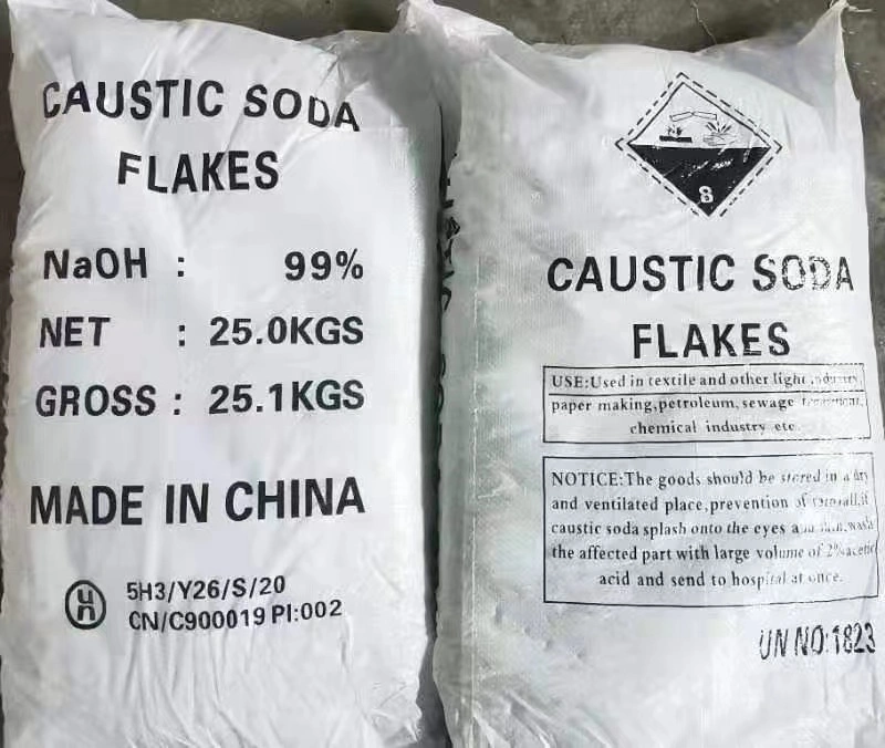 Hidróxido sódico cáustico Soda Flakes/Perlas alcali 99% pureza CAS 1310-73-2