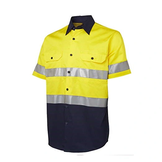 Short Sleeve Work Wear Uniform Safety Reflective Shirt