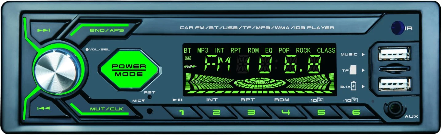 Radio del coche reproductor estéreo para coche Bluetooth Digital Reproductor de MP3