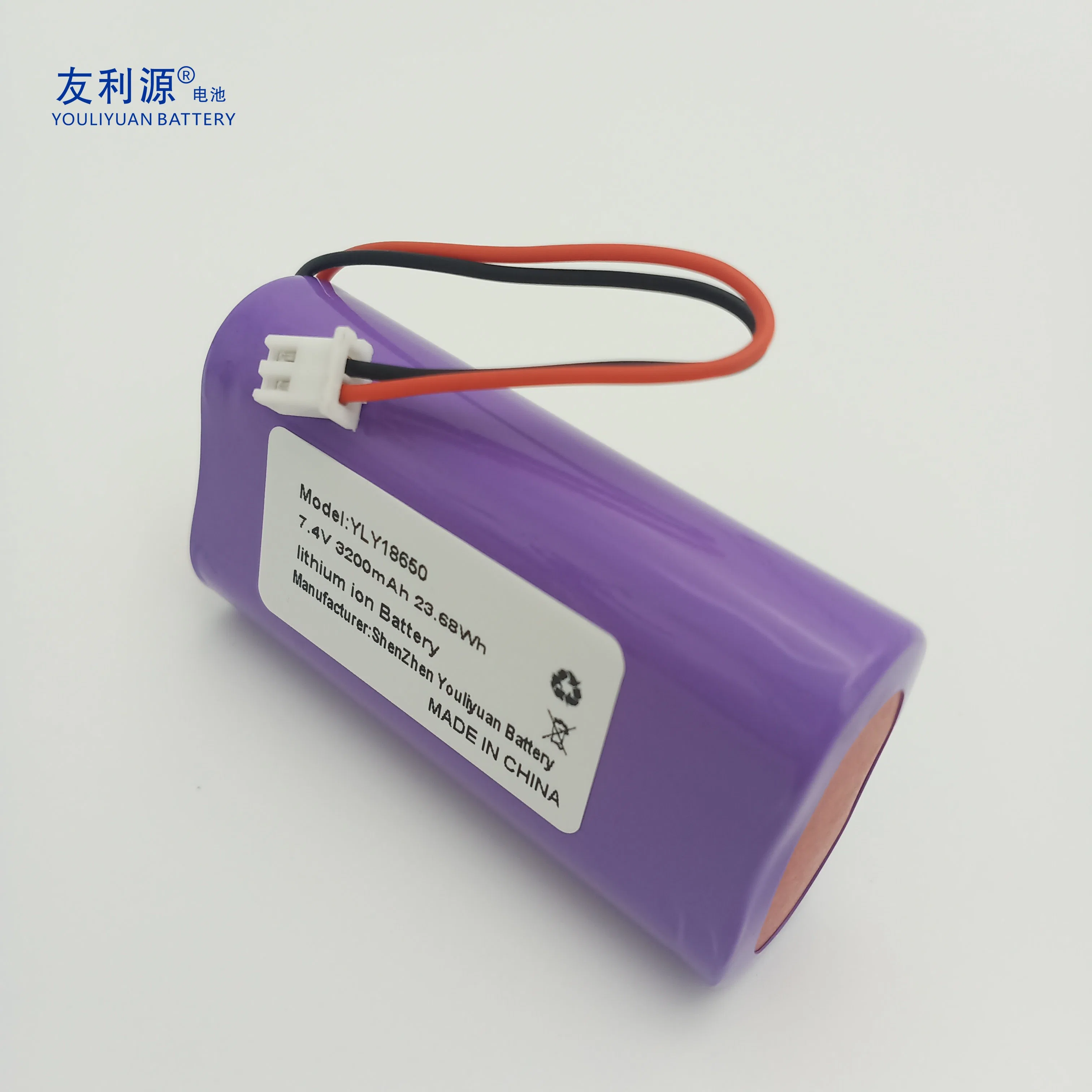 Rechargeable 2s1p 7.4V 18650 3200mAh Li-ion Battery Pack/ Lithium Battery Pack Emergency Battery Tram Battery Game Player Batteries Digital Camera Batteries