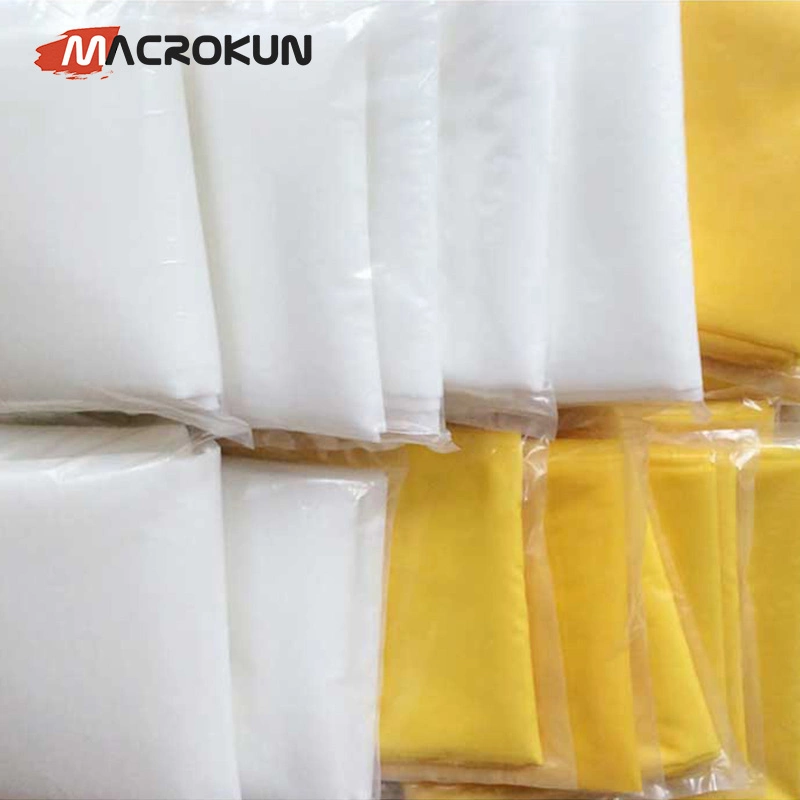 White Yellow 80 100 110 120 135 150 160 180 195 200 250 300 Mesh Nylon Polyester Silk Screen Printing Mesh for Screen Printing